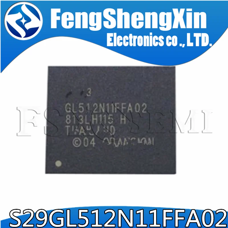 

5pcs/lot S29GL512N11FFA02 GL512N11FFA02 Suitable for power amplifier host computer board memory chip