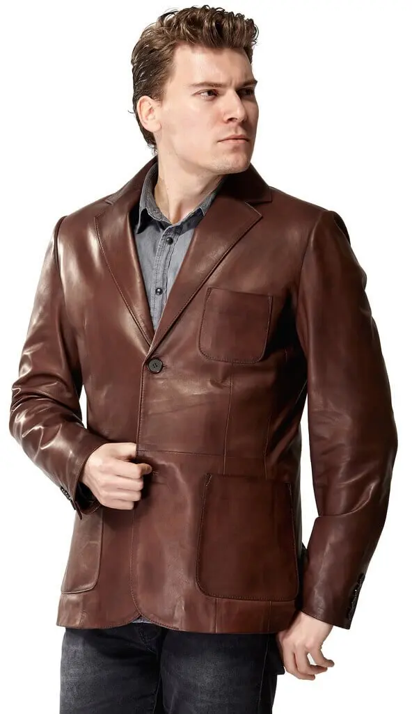 Morazzi Blazer giacca in pelle da caffè originale pelle di agnello autunno inverno 2022 Biker Slim Large Size muslimah