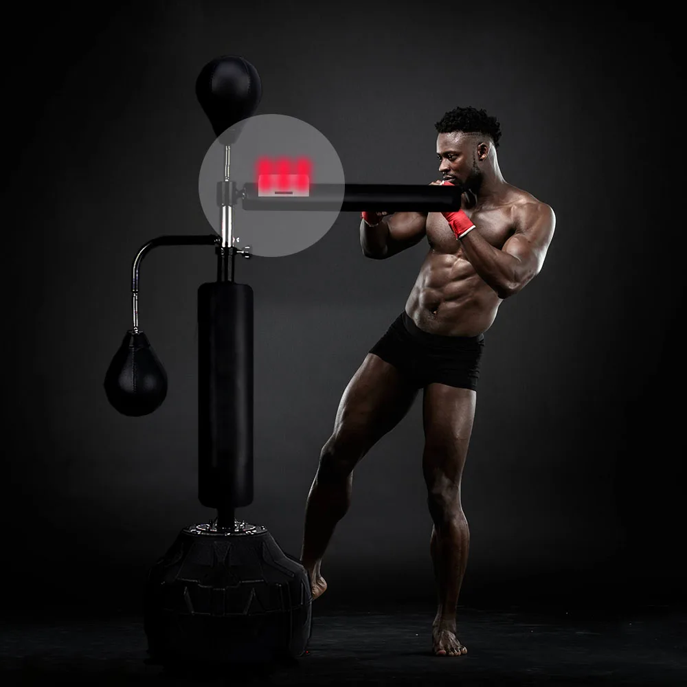 [QueLing] Smart Spin Pole Boxing Ball Reaction Target Rotating Vertical Stick Target Reaction test