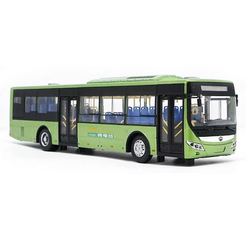 Original Collectible Alloy Model Gift 1:42 Original Yutong E12 Pure Electric Bus City Transit Bus Vehicle Toy Model for Christma