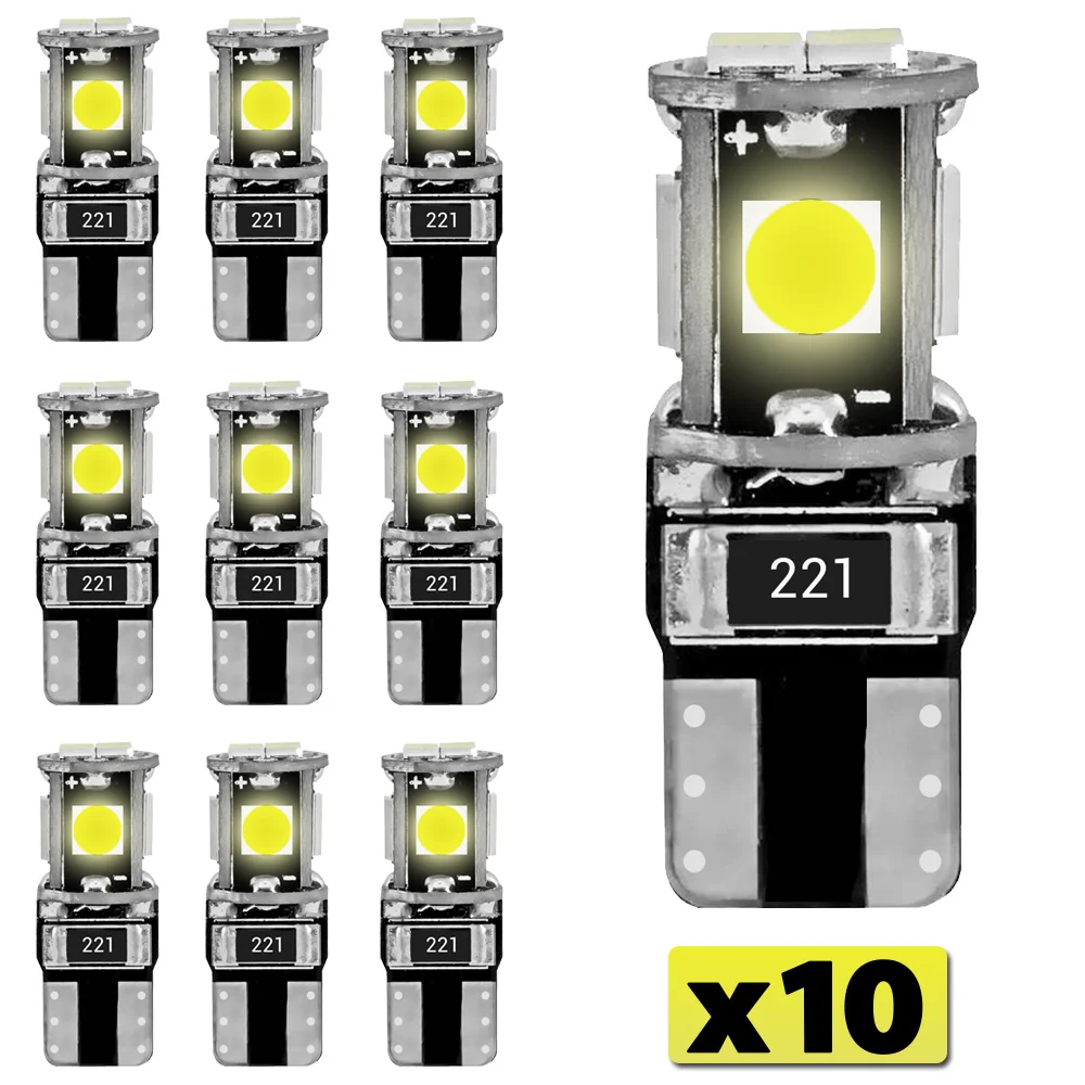 10 led car interior lights led T10 lamp bulb for indoor license plate vehicle lot 6SMD 10SMD yellow