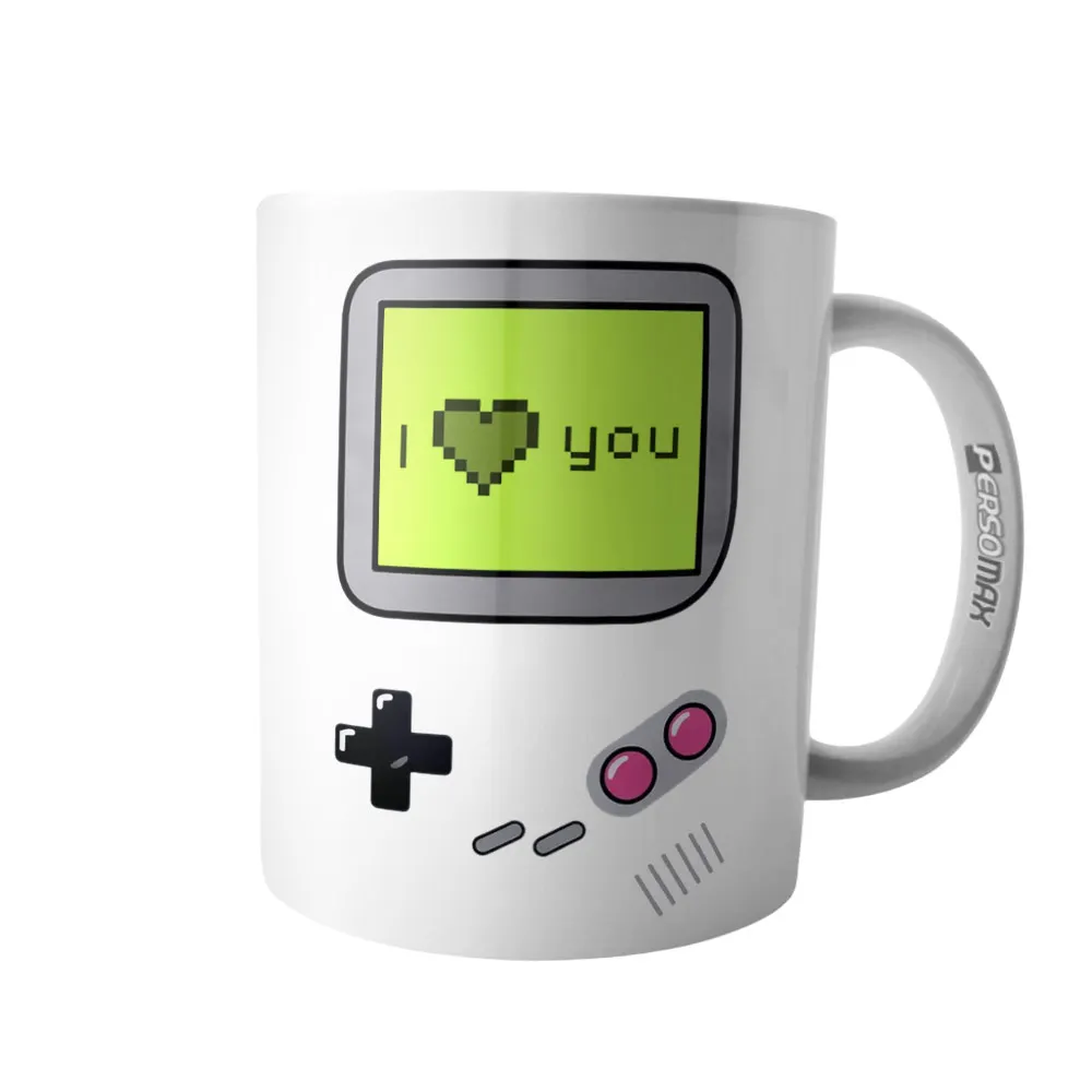 Geek Mini Game I Love You Joystick Vintage Gamer Nerd Cup Mug