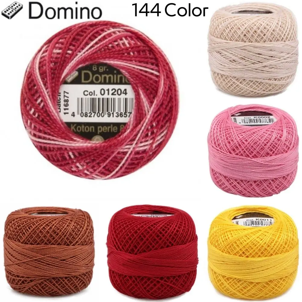 Cross Stitch, Embroidery, Etamine,  Punch Perle Mercerized Cotton Domino Yarn  Thread No 8-12, 295 Color, Sewing, Skeins, Craft, Floss, Hoop, Needles, Canvas, Made In Turkey, Palmie Store, Diy, DMC Similar, Brazilian