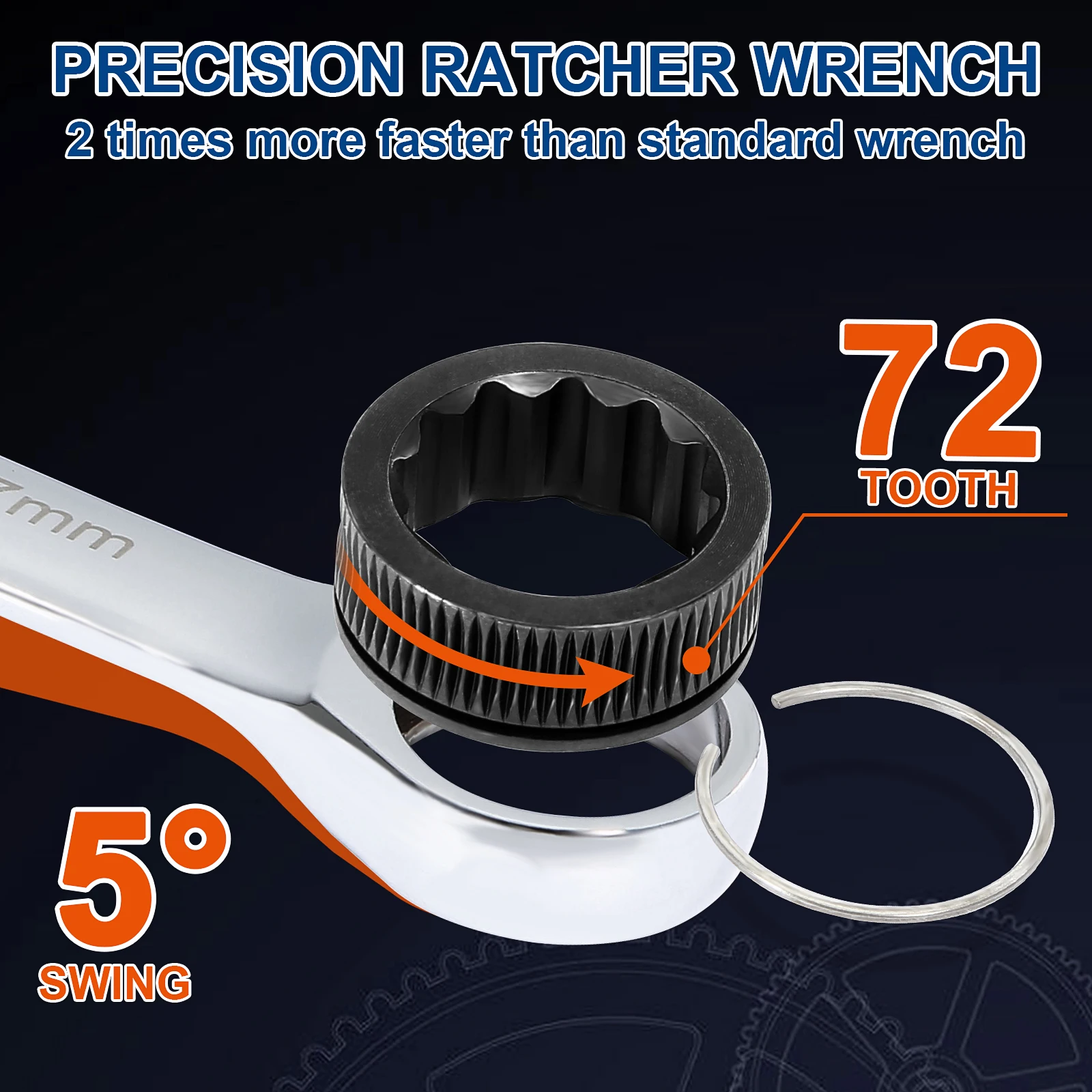 SORAKO Ratschen Kombination Wrench Set, 26-stück SAE Metric Ratsche Kit mit Bit & Buchse Adapter, 1/4 ″ - 3/4 ″ , 6-18mm