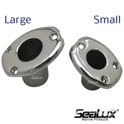 Sealux Marine Grade Stainless Steel 316 Deck Flush Base Flag Socket two sizes for Boat Yacht Fishing Accessory