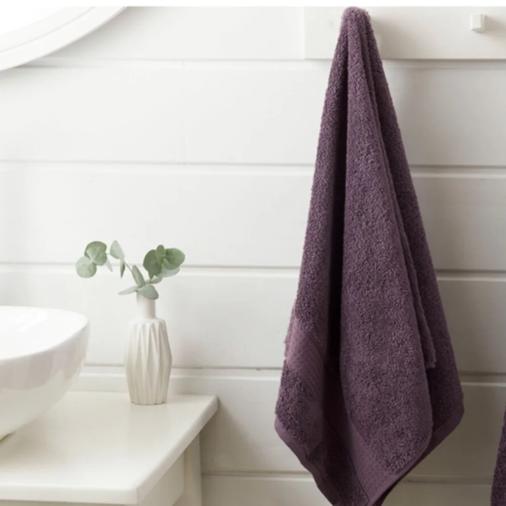 Turkish Pure %100 Cotton Super Absorbent Towel 50x80 Cm Purple Very Soft Skin Freindly 2021 - Home Textile