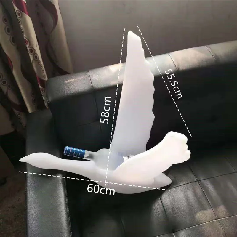 Apresentador garrafa LED, cinza e branco, 2 pcs