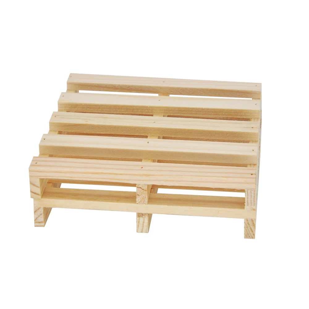 RC Forklift Wooden Pallet For Huina 1550 1592 1580 583 Excavator Engineering Vehicle Tamiya Model Forklift Rack Pallet Parts