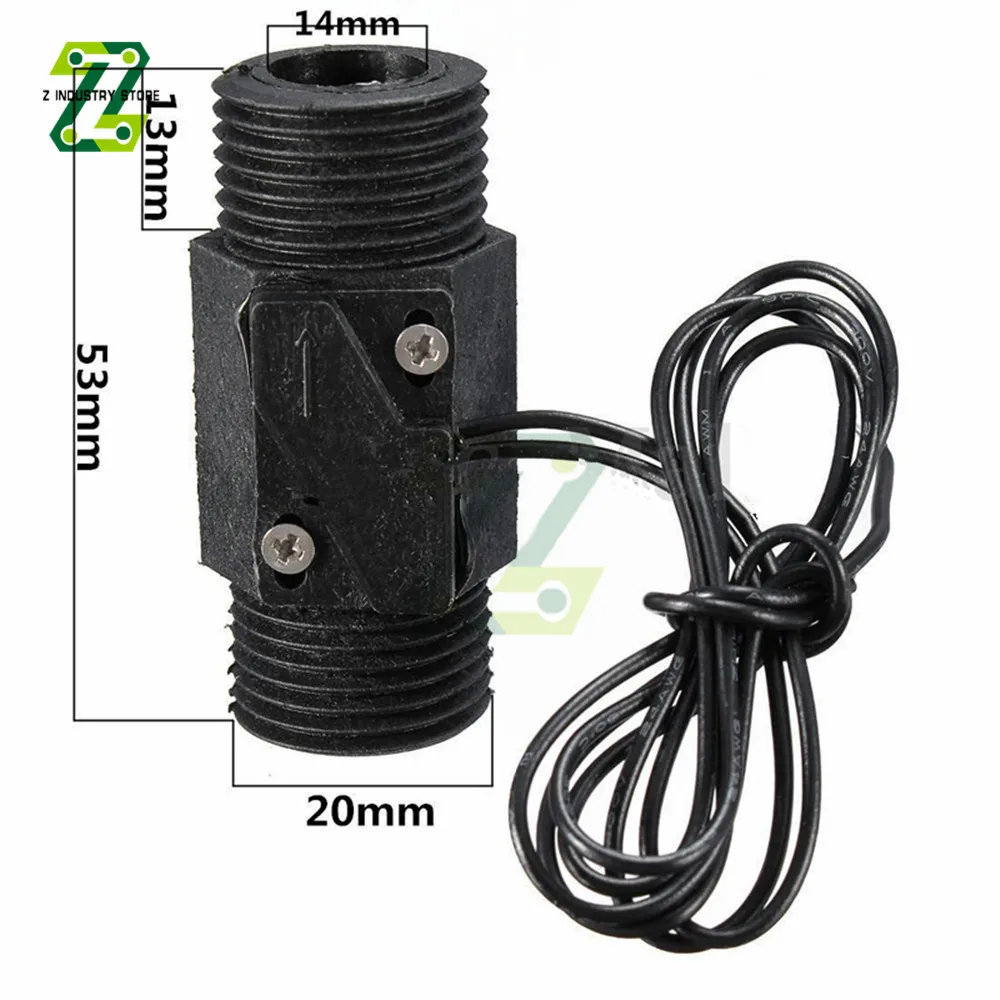 AC 220V 3A 22mm Water Flow Sensor Switch Plastic Water Flow Control Switch Water Sensor Magnetic Control Switch