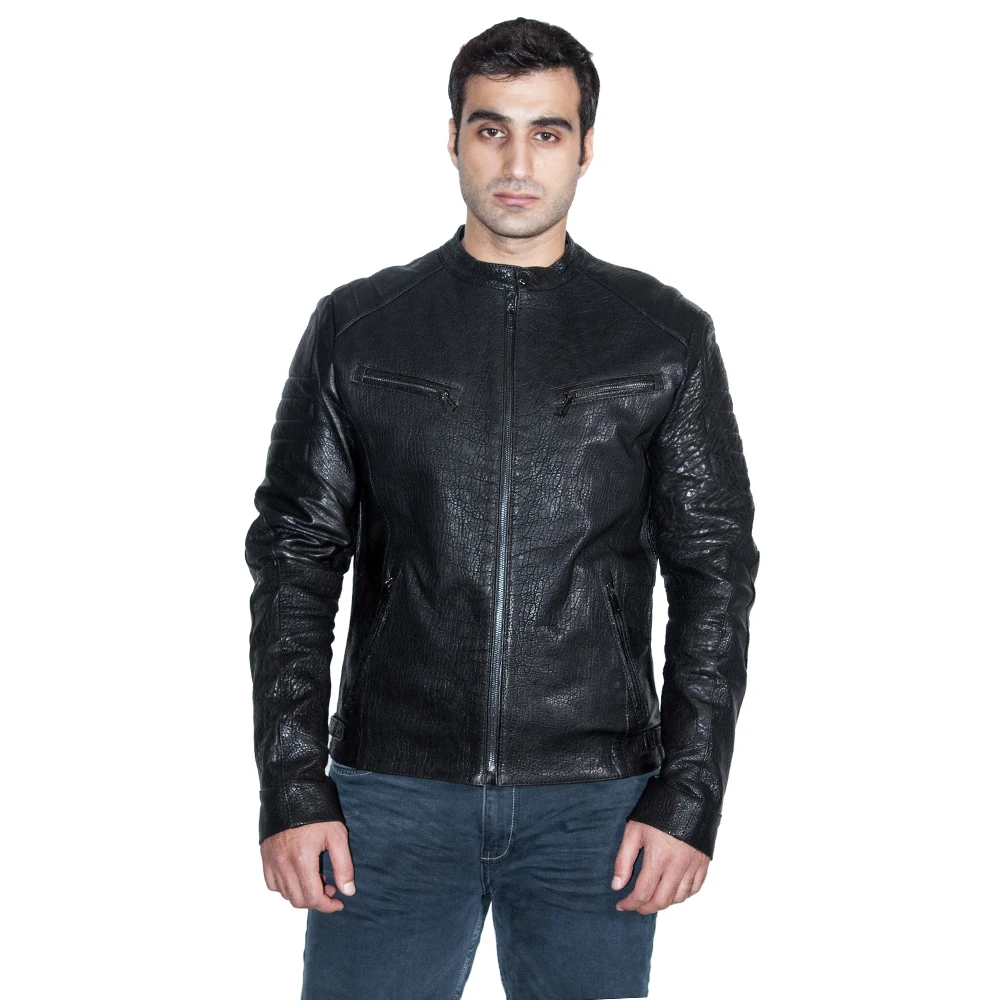 

Zoramotti,Leather Jacket,Genuine Leather,Lambskin,Classic,quality,Natural Leather,Keeps,Warm