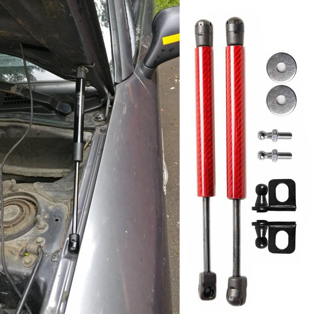 Modify Gas Struts for Mitsubishi Carisma 1995-2004 2x Shock Damper Front Hood Bonnet Carbon Fiber Lift Support  Gas Spring