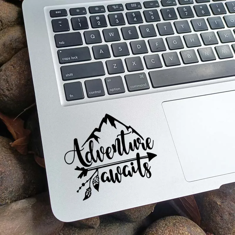 

Adventure Awaits Vinyl Notebook Sticker for Macbook Pro 14 16 Air 13 M1 Retina 15 Inch Mac Chromebook Cover Skin Trackpad Decal