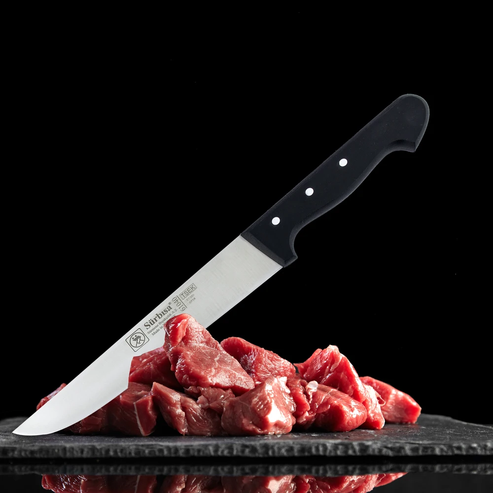 Surbisa High Quality Stainless Steel, Pin Handled, Skin Peeling, Leather Paring, Butcher Bone Stripping, Meat Knife 61040