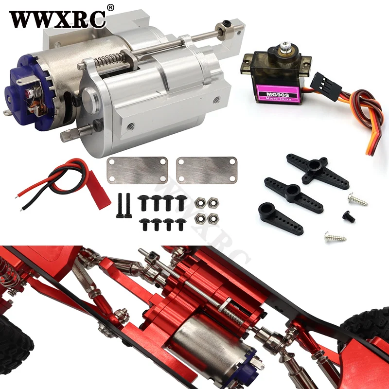 MN WPL All Metal 2 Speed GearBox Transmission Speed Change for C14 C24 B14 B36 CB05s D90 FJ45 MN99S RC Car Upgrade Parts