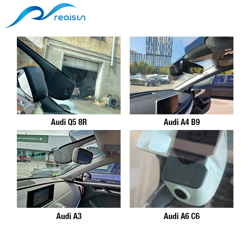 Realsun 4K 2160P Car DVR Dual Core Novatek 96670 Wifi Dash Camera Video Recorder For Audi Car A1 A3 A4 A5 A6 Q2 Q3 Q5 Q7