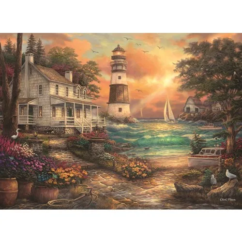 1000 Piece Mansion on the Beach Puzzle - Chuck Pinson, Fun, Game, Fast Delivery from to Turkey