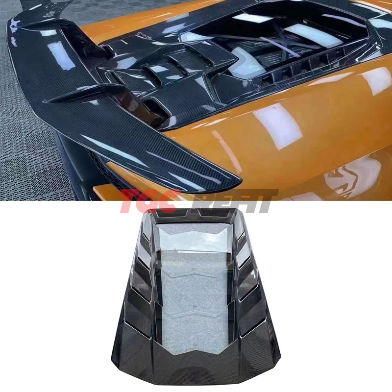 

Carbon Fiber Transparent Rear Bonnet Hood Bonnet For Lamborghini Huracan LP580 LP610 Tuning Body Kit Auto Accessories