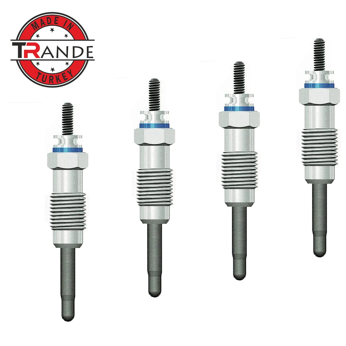 Trande Diesel Engine Heater Glow Plug 4 Pcs 11V For 0100226249 Made In Turkey Trande Store Guarantee