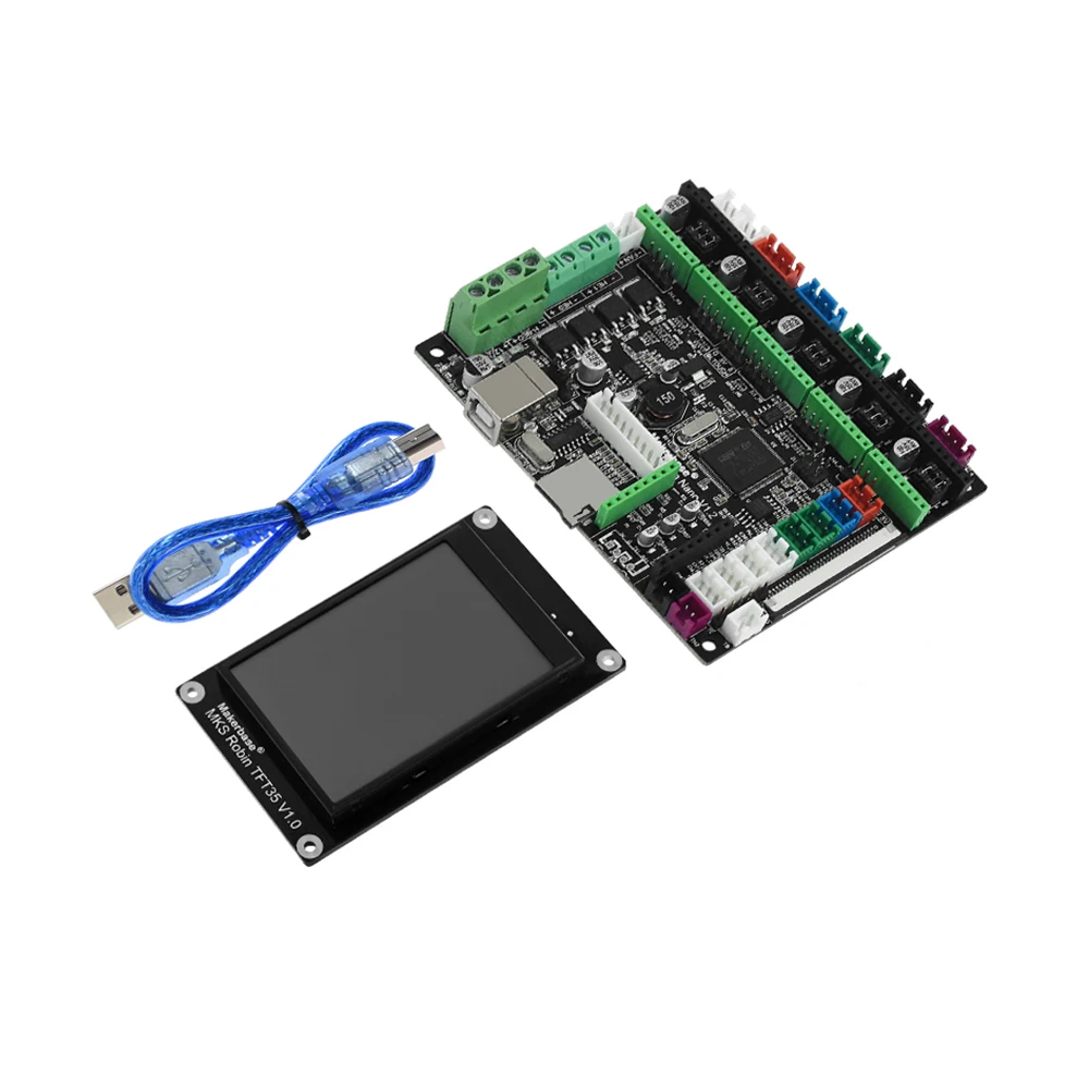 MKS Robin Nano Board V1.2 Hardware, Impressora 3D, Open Source, Suporte Marlin2.0, Suporte com 3.5 "Touch Screen, STM32