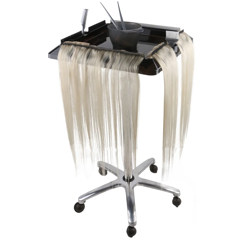 HARMONY Beauty Salon Trolley Hairdesser Barber Trolley Hair Coloring Station Stand Rack Trolley Holder Bar Wheels Rolling Cart