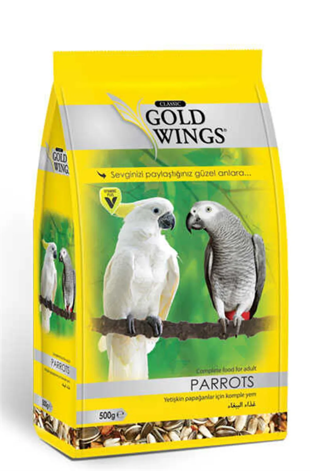 

Gold Wings Classic Parrot Food 500 gr Complete Food For Adult Parrots