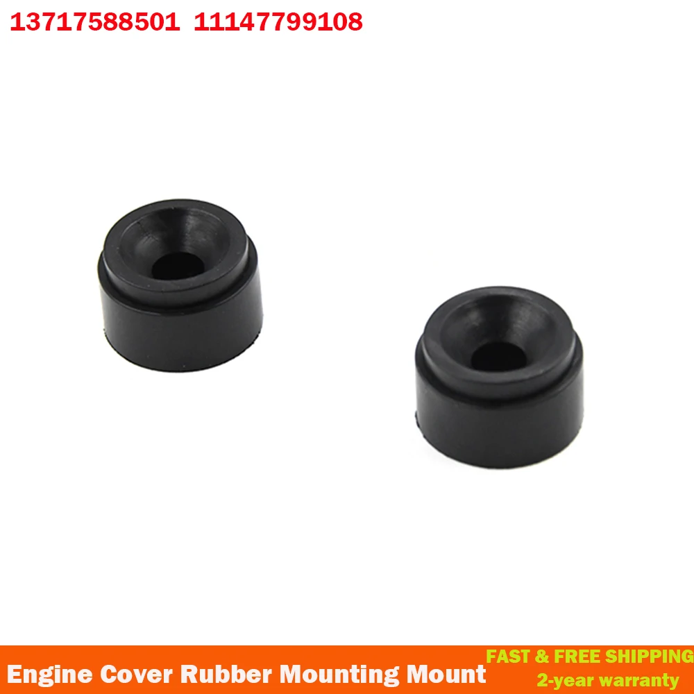 2Pcs Engine Cover Rubber Mounting Mount 11147799108 For BMW 1 2 3 4 5 6 7 Series X1 X3 X4 X5 X6 E81 E87 F20 E90 F30 E60 F10 G30