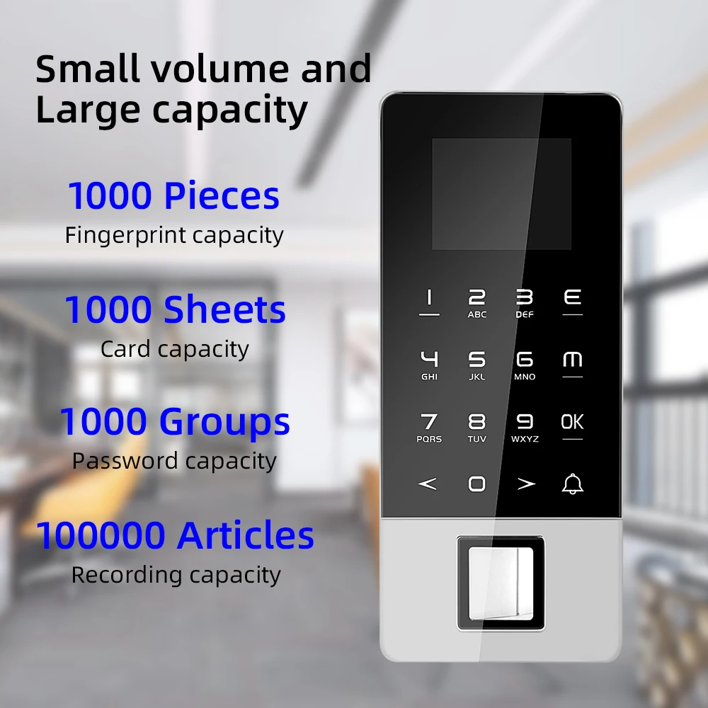 Fingerprint Biometrics Attendance Machine 125khz RFID Card Fingerprint Capacitive Sensor Metal Anti-Tamper Access Control System