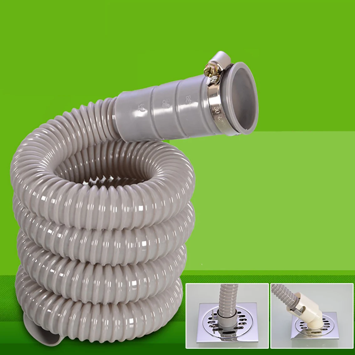 1Pcs PVC 1m 1.5m 2m 2.5m 3m 4m 5m Universal Fully Automatic Drum Washing Machine Hose Drain Sewage Sewer Pipe Fittings Adapter