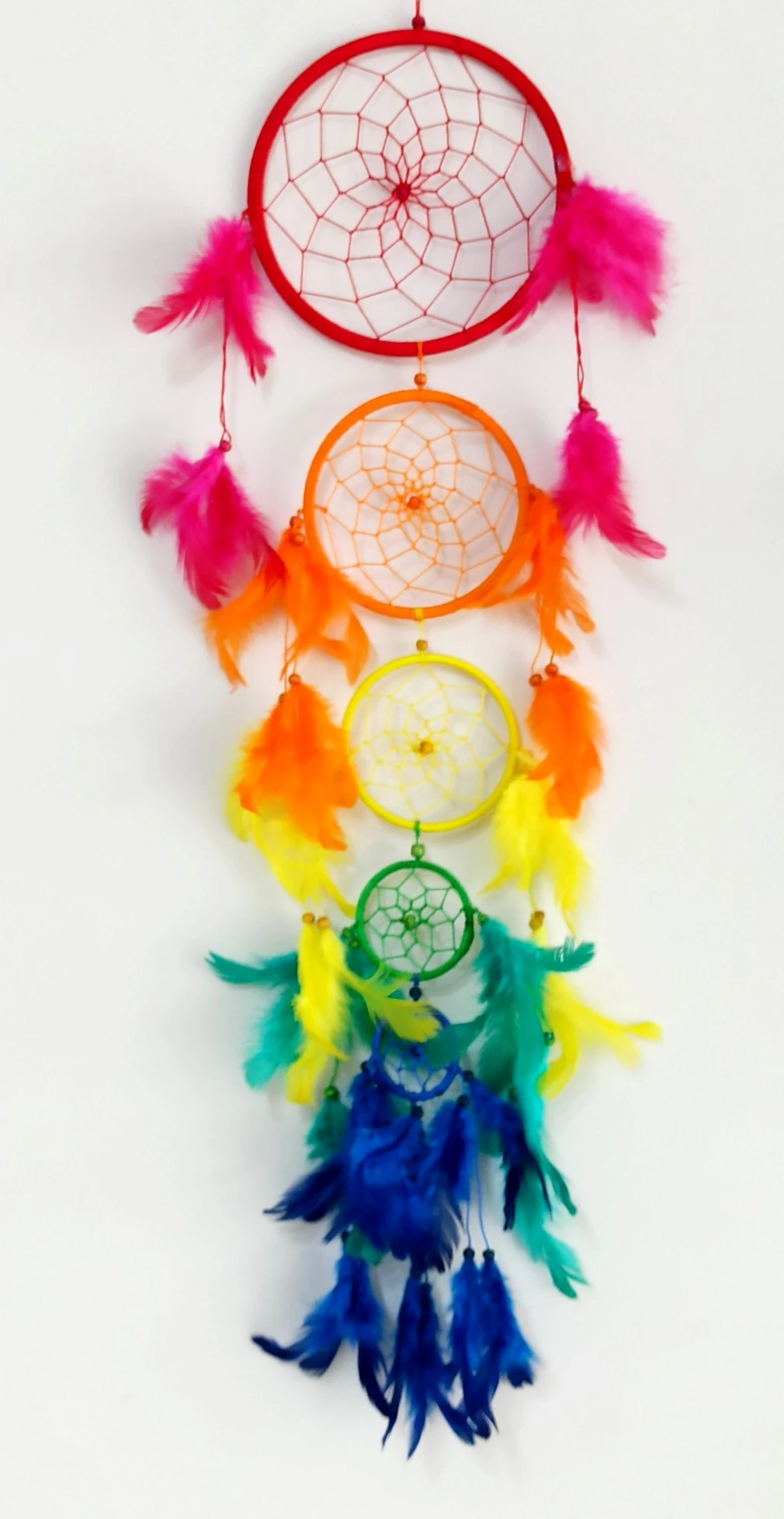 Rainbow Colors, Evil Dream Repellent, Colorful Dreamcatcher Wall Decoration