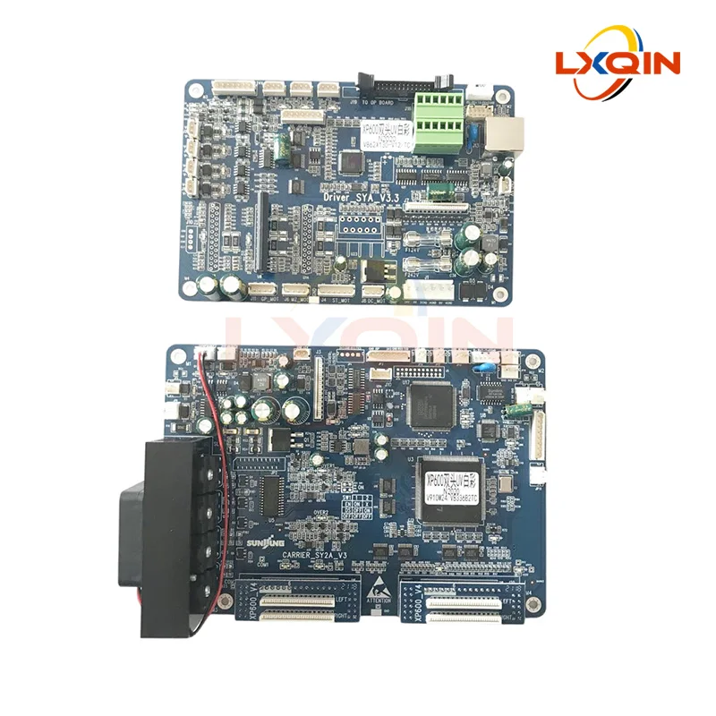 LXQIN Senyang UV Board Kit for Epson XP600 Double Head Printer Board for Printing Color and White ink W+CMYK DX10 DX11 boards