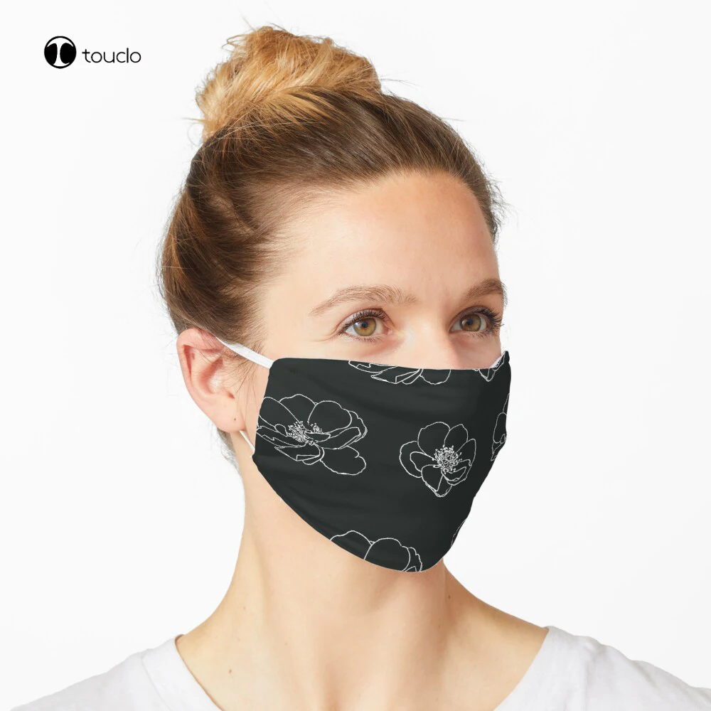 Bloemen Patroon Gezicht Masker Masker Gezichtsmasker Filter Pocket Doek Herbruikbare Wasbare