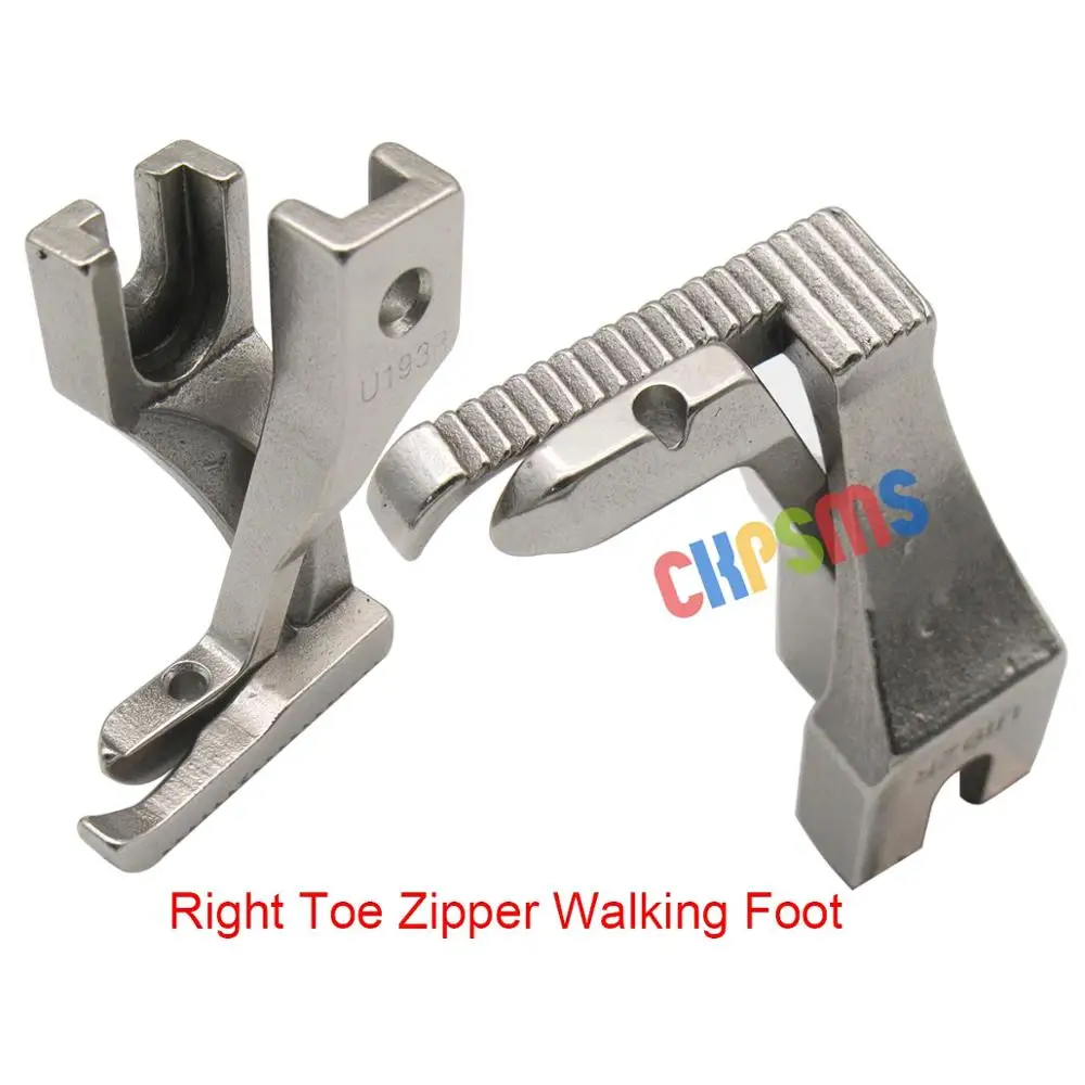 3SET Right&Left Toe Zipper Foot &Standard Walking Foot FIT FOR JUKI DU-141/1181 Typical GC6-6 GC0302 GC0303 GC0330D