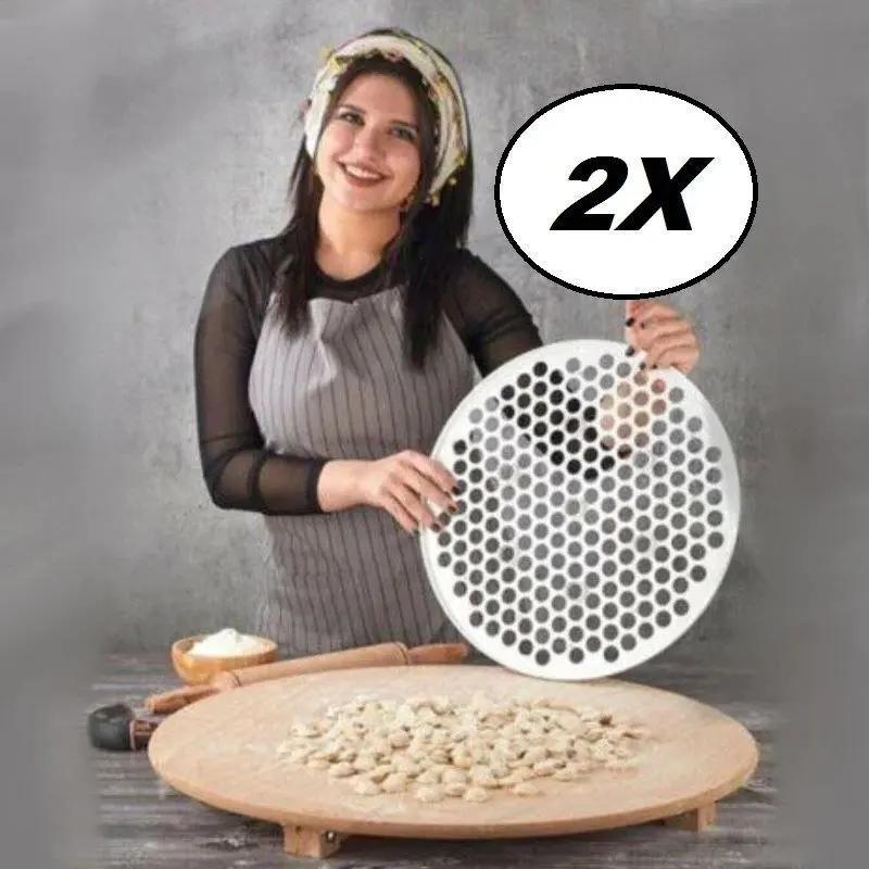 Ravioli Maker Making Pastry Dough Press Manti Kitchen Tools Mold Pelmeni Pasta Mantı Mold Dumpling Cuisine DIY Wrapper 200 Hole