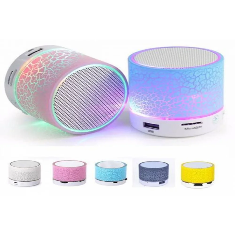 Bluetooth Speaker Mini Wireless Speaker Crack LED TF Card USB Subwoofer Portable MP3 Music Sound Column for PC mobile phone