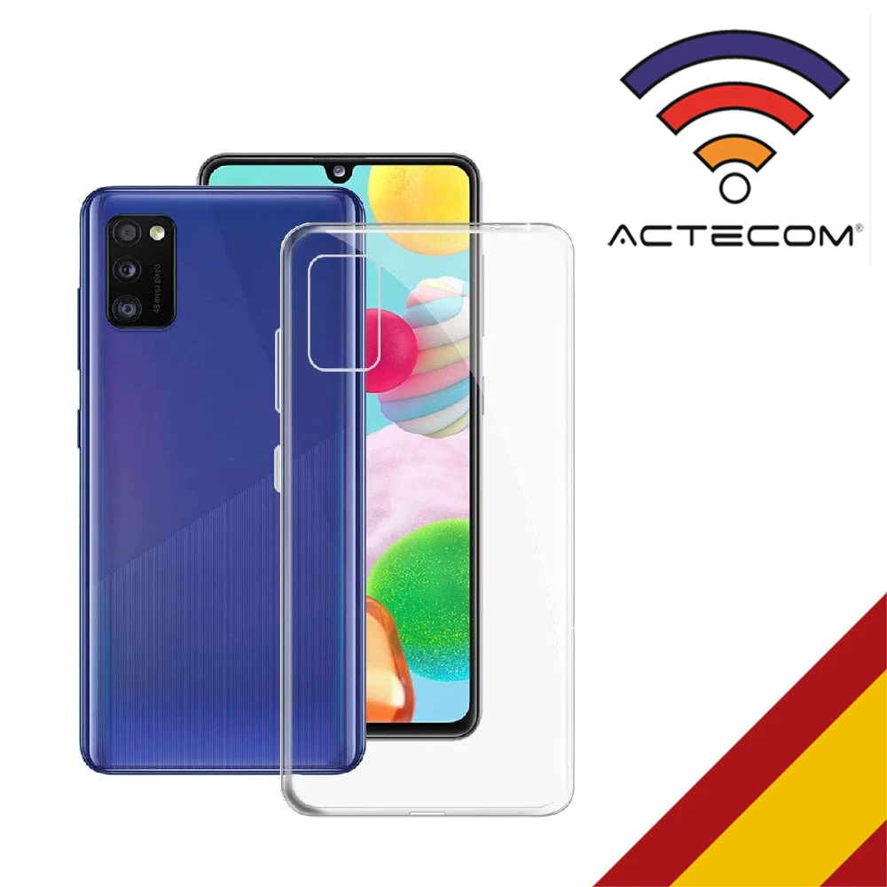 ACTECOM Funda para Samsung Galaxy A41 Funda Protectora de Silicona para Samsung Galaxy A41 Gel de TPU Suave