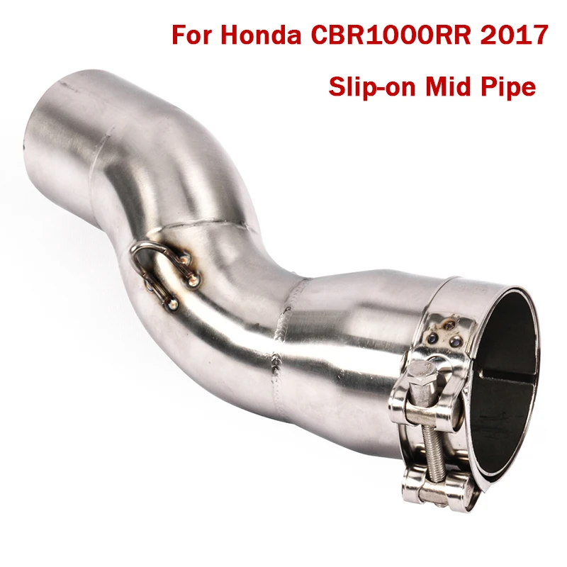 

For Honda CBR1000RR 2017 2018 2019 Slip On Exhaust System Middle Pipe Connecting Link Tube Stainless Steel Motorcycle