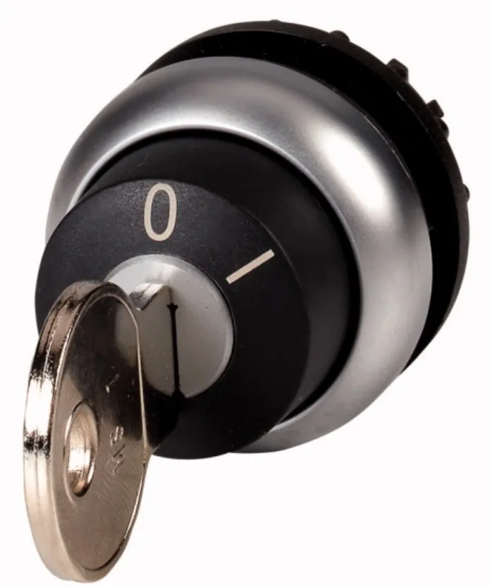 

M22-WRS 216887 | 22mm Key-operated actuator, maintained, 2 positions, Key withdrawable: 0, I, Bezel: titanium