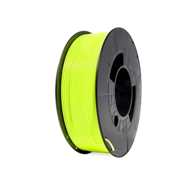 Filament PLA HD printer 3D brand Winkle yellow fluorescent Color 1,75mm 300g made Spain good adhesion between layers