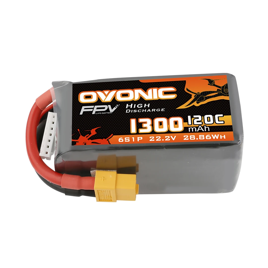 

Аккумуляторы Ovonic 120C 6S lipo 6s 1200C 1300 мАч 22,2 в LiPo с разъемом XT60 для FPV Racing