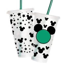 Mickey Mouse Head VINYL STICKER For Starbucks Full Wrap Cup 24 oz Decor Magic Mouse Decals Funny Creative Removable Stickers