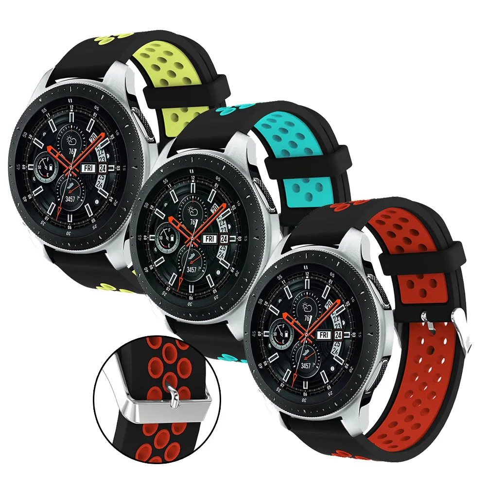 Correas pulsera de recambio para Xiaomi Amazfit GTR 42 y 47mm silicona flexible de colores impermeable y suave cierre de metal