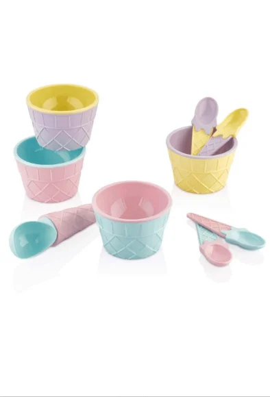 9 Pieces Ice Cream Set