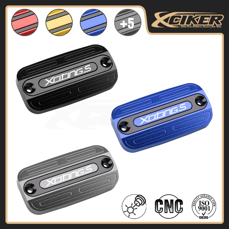 KYMCO Xciting S 400/350 Front Brake Fluid Reservoir Cover CNC Motorcycle Brake Master Tank Pump Cap Accessories