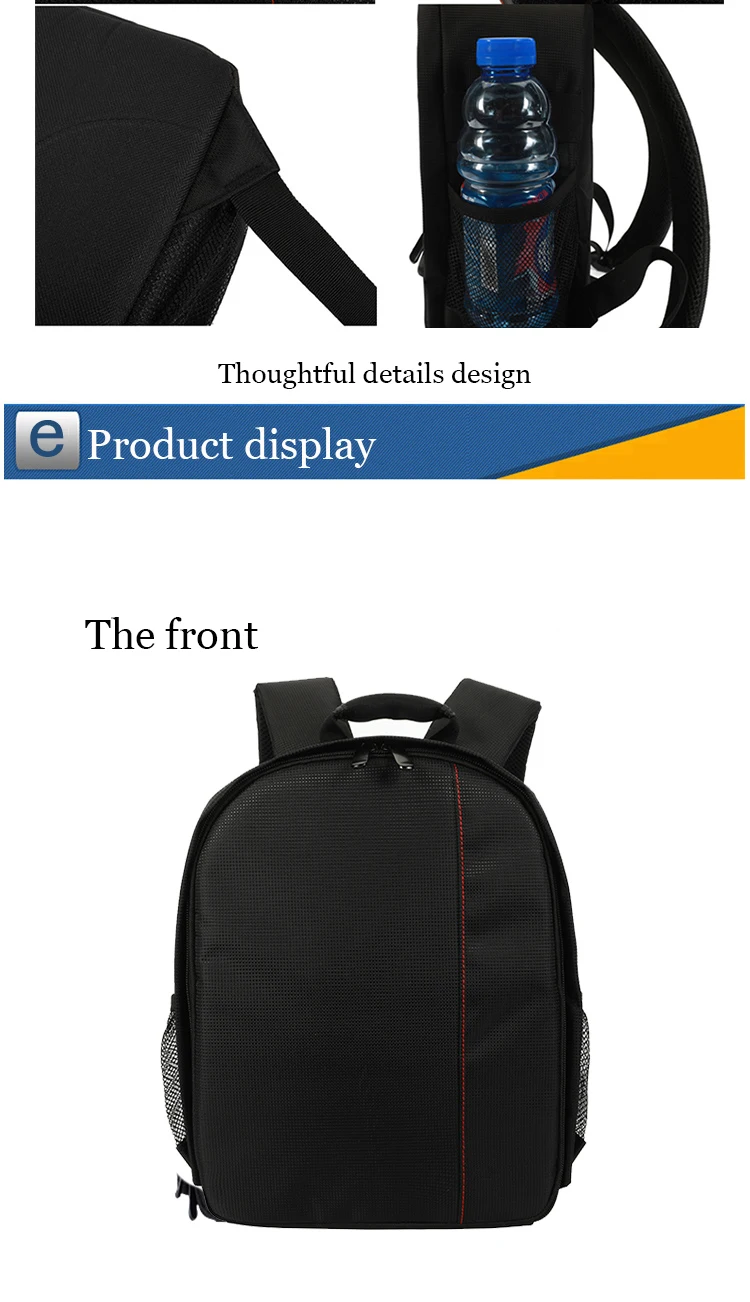 Wasserdichte Kameratasche, Outdoor-Fotografie-Rucksack, Video-Digitale Einzelobjektiv-Spiegelreflexkamera-Tasche, Geeignet für die Meisten Kameras – Detail 13