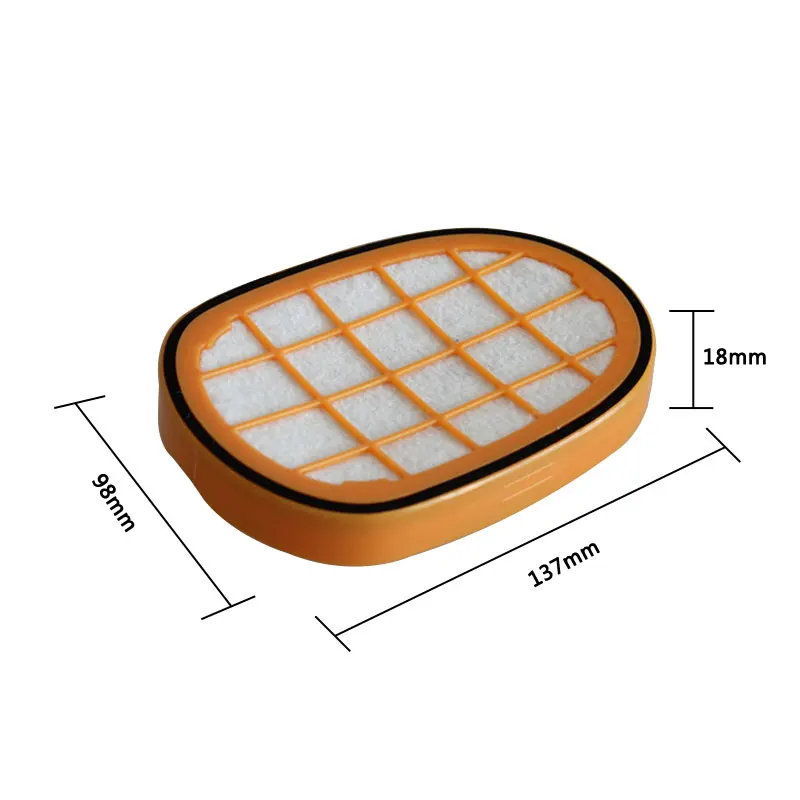 Replacement  Yellow Domestic Hepa Filter for Philips FC6822 6823 6827 6908 6906 6904 Stick Vacuum Cleaner Accessories Parts