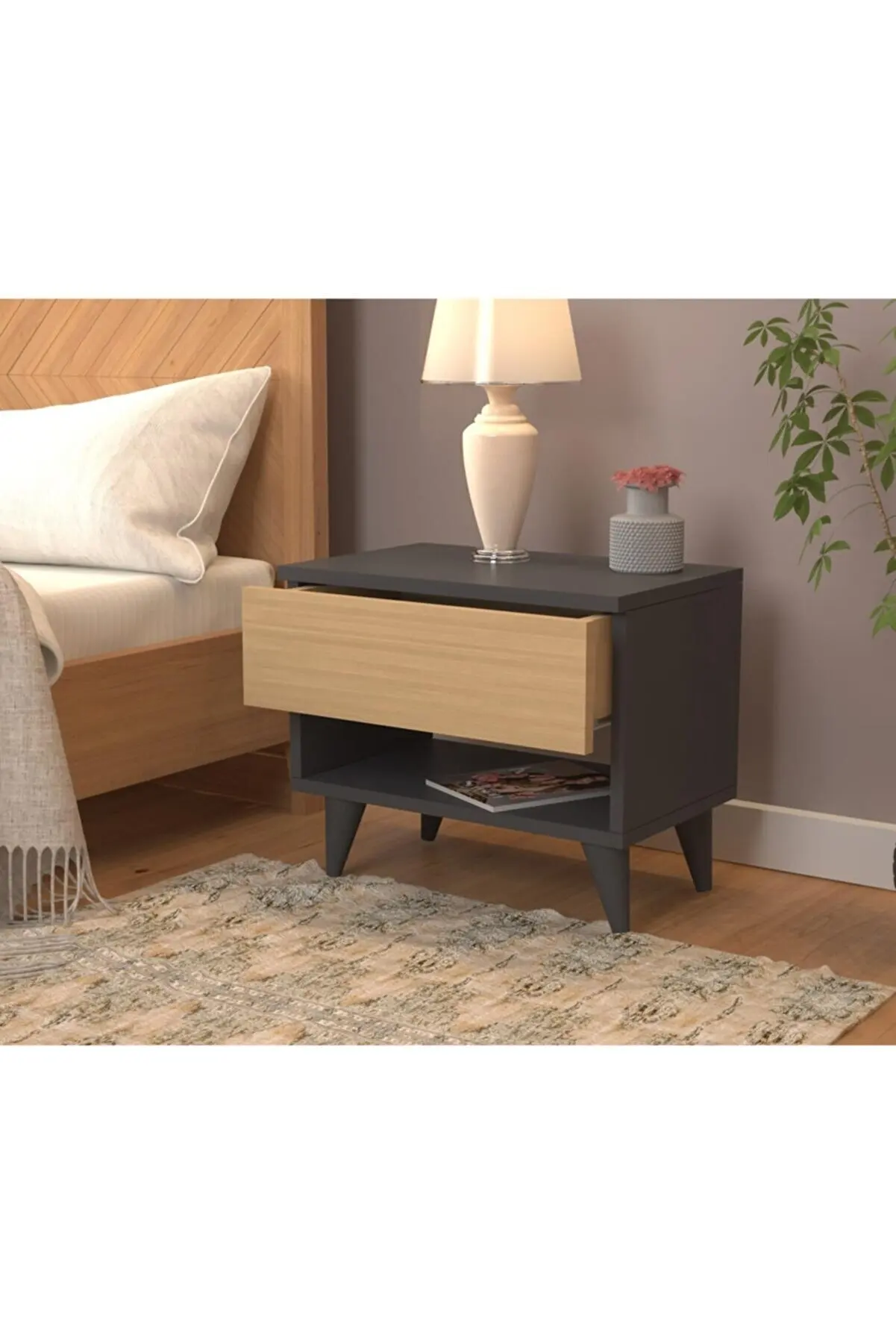 

Commode Wooden Furniture Bedside Table Houseware Decoration Good Quality And Convenient Portable Sturdy Bedroom Children's Room