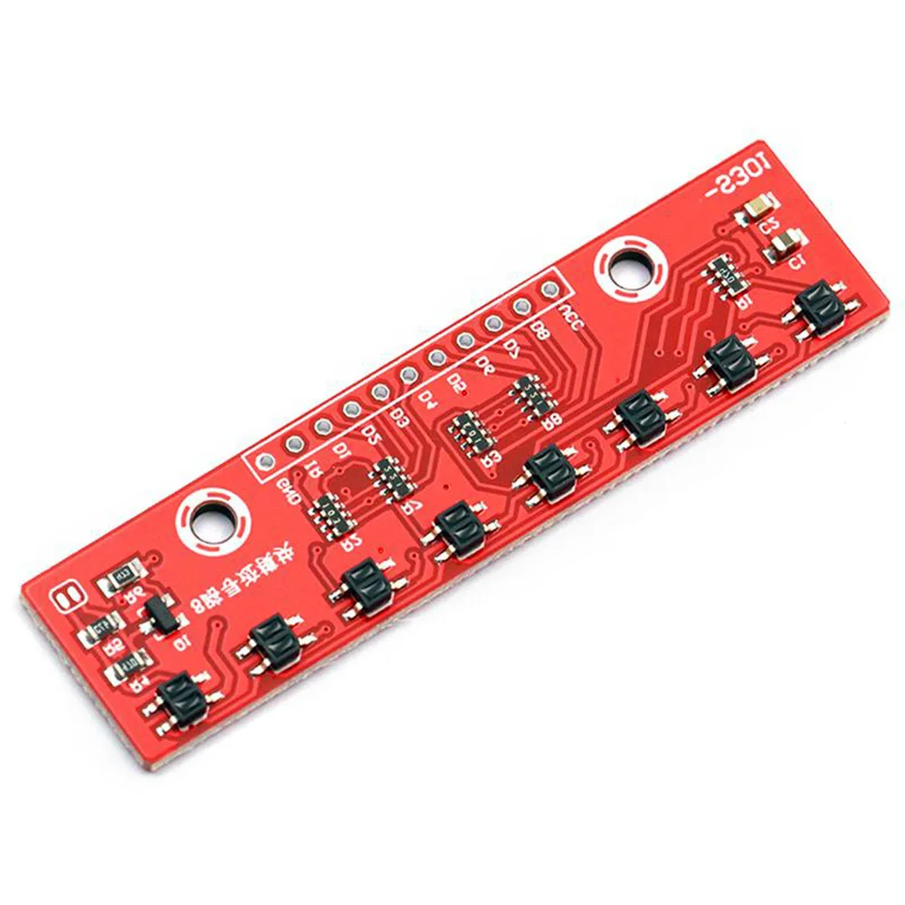 Taidacent 8 Way Infrared Line Tracking Sensor Module Line Follow Module Infrared Barrier Sensor Module Ir Line Following Sensor