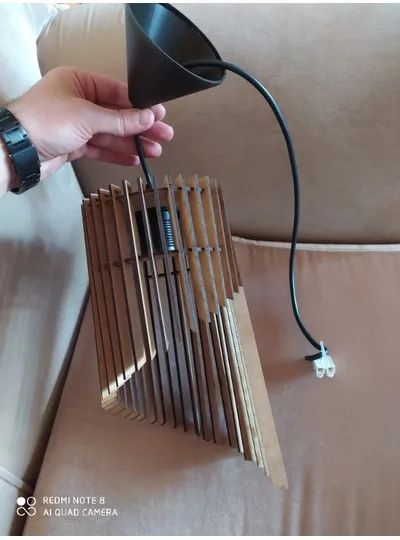 Vedemo Одиночная подвесная деревянная люстра Jonquil в деревенском стиле, стильный дизайн, для дома, офиса, гостиной и комнаты, доступны Простые в установке деревянные люстры