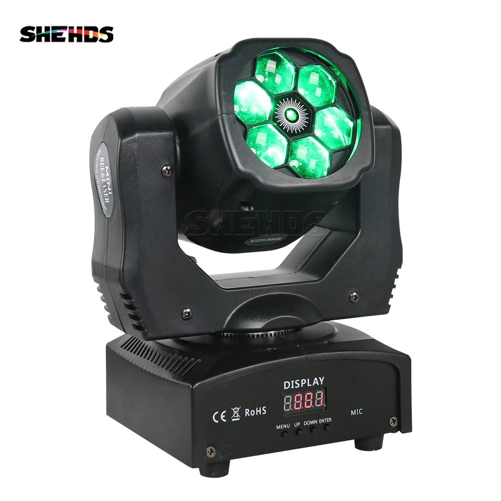 shehds beam rgbw moving head iluminacao suporta multiplos modos dmx dj club patry ktv concert alta qualidade 6x15w 01