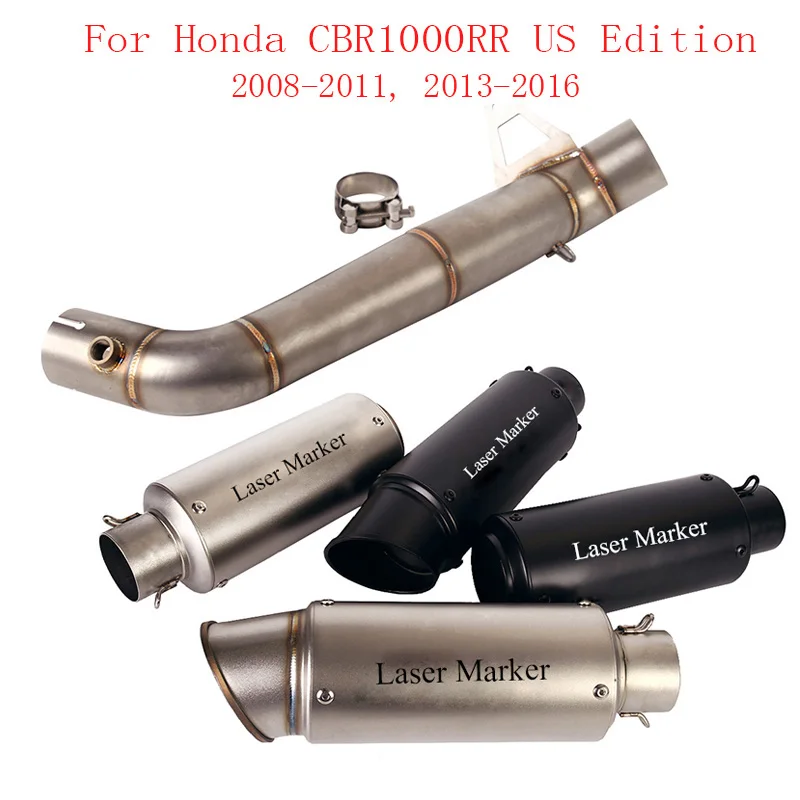 

US Edition Motorcycle Exhaust System Link Pipe Muffler Tip Silencer for Honda CBR1000RR 2008-2011 2013-2016
